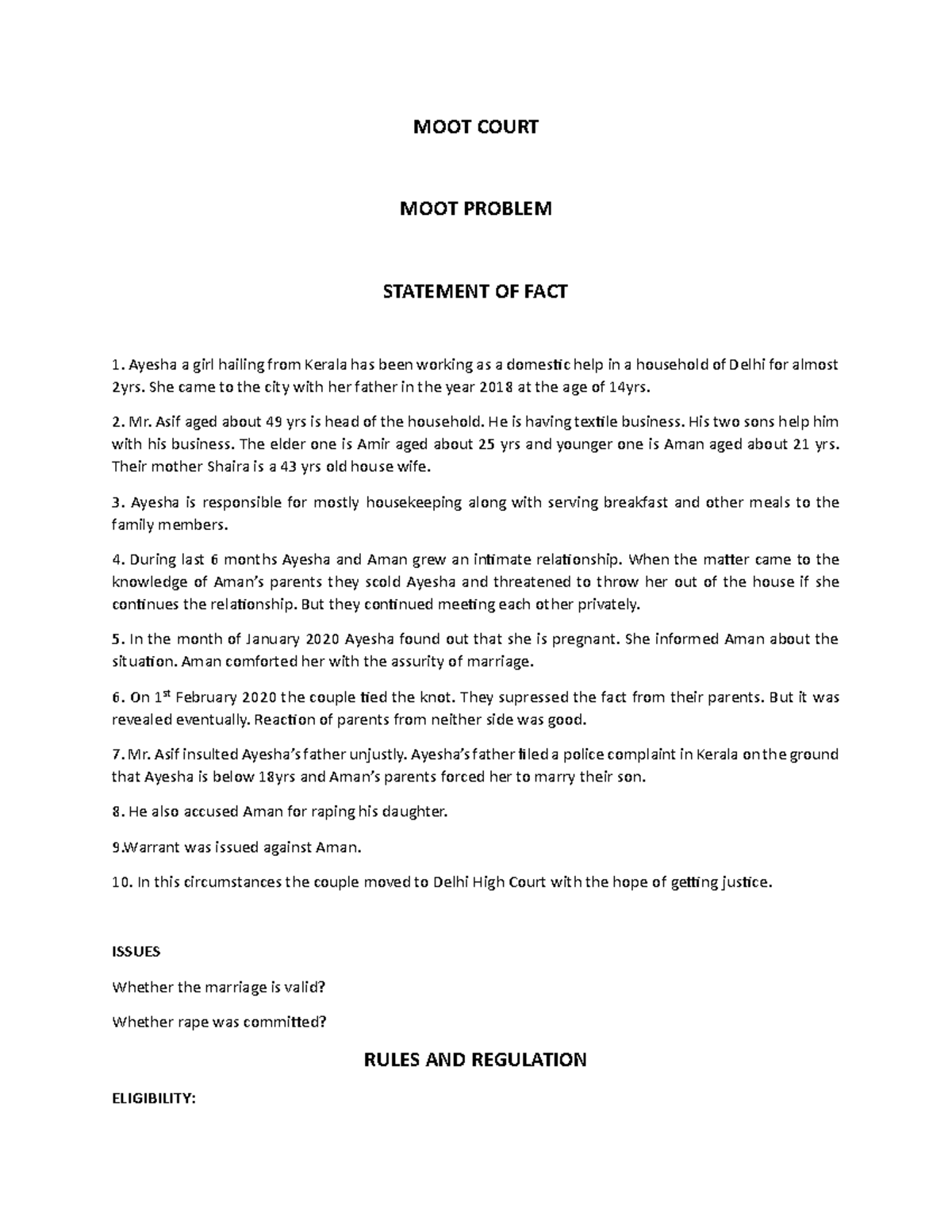 DOC-20230927-WA0020 - MOOT COURT MOOT PROBLEM STATEMENT OF FACT Ayesha ...