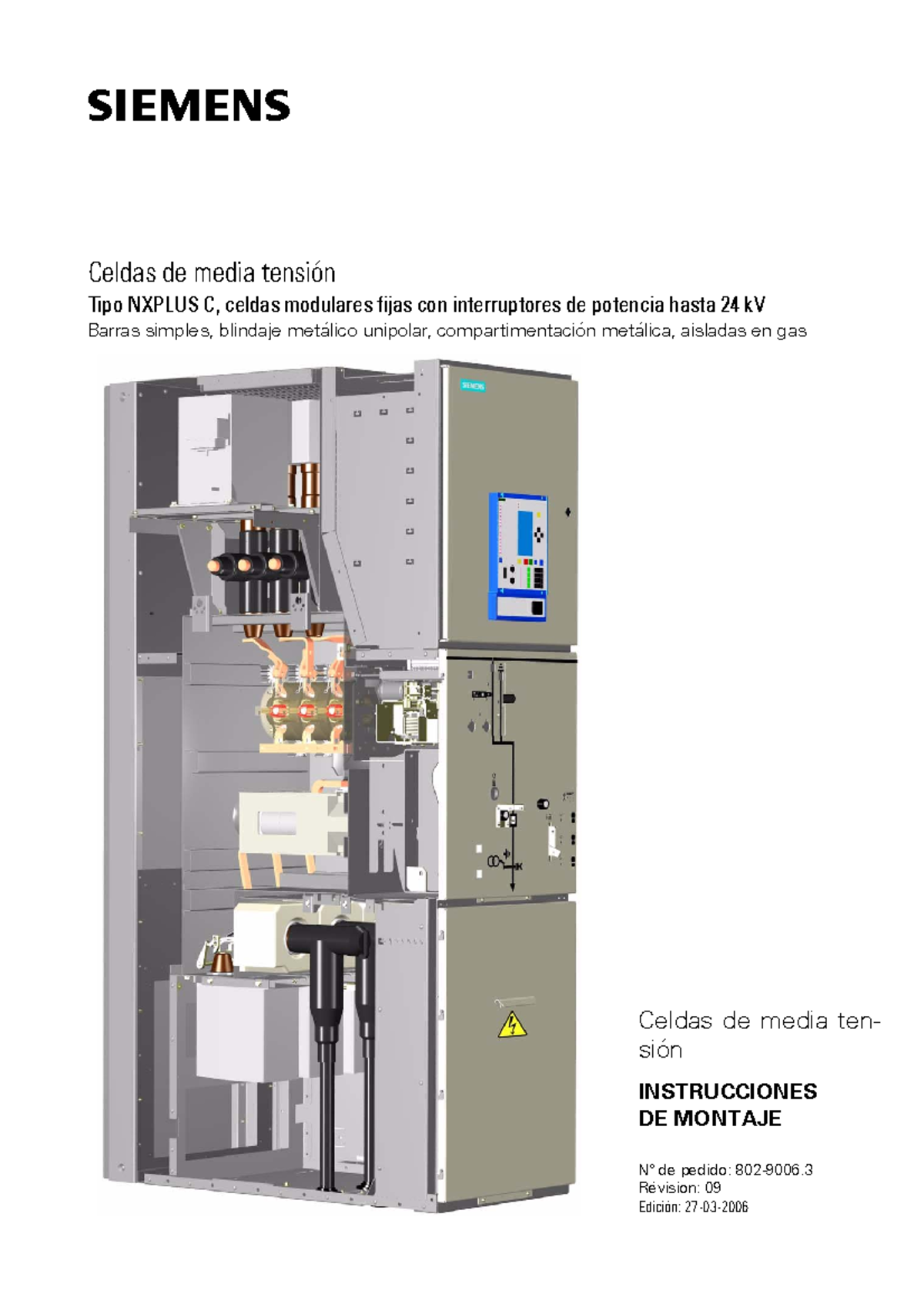 Celda Media Tension Siemens Nxplus C - S Celdas De Media Tensión Tipo ...