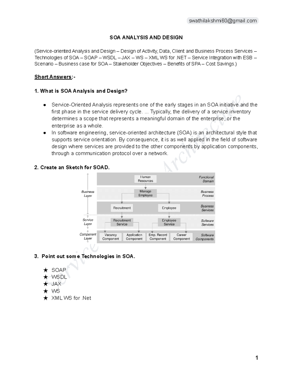 Service Orinted Architecture (Unit-02) - Service Oriented Architecture ...