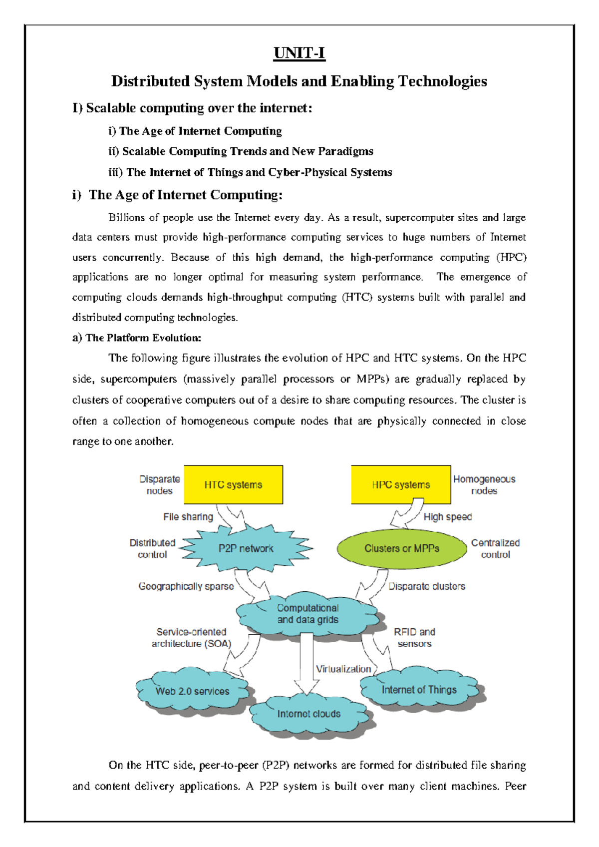 Cloud Computing - ... - UNIT-I Distributed System Models and Enabling ...
