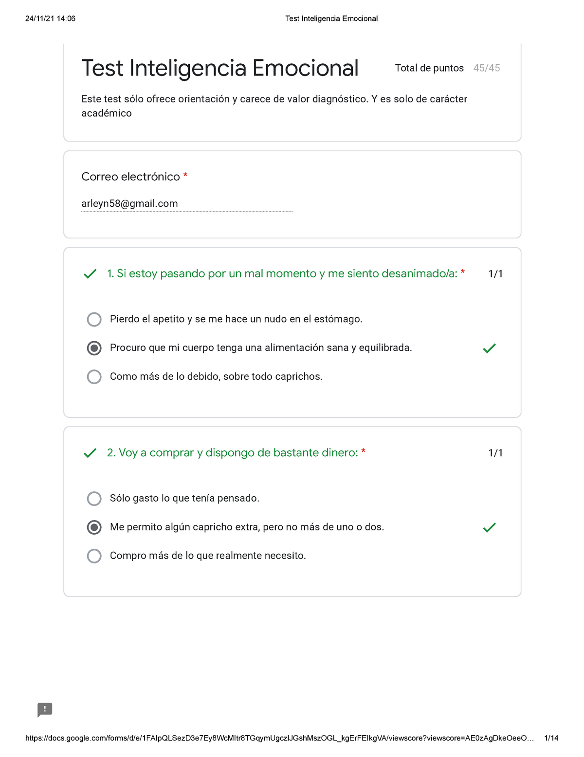 Test De Inteligencia Emocional Tmms24 0198