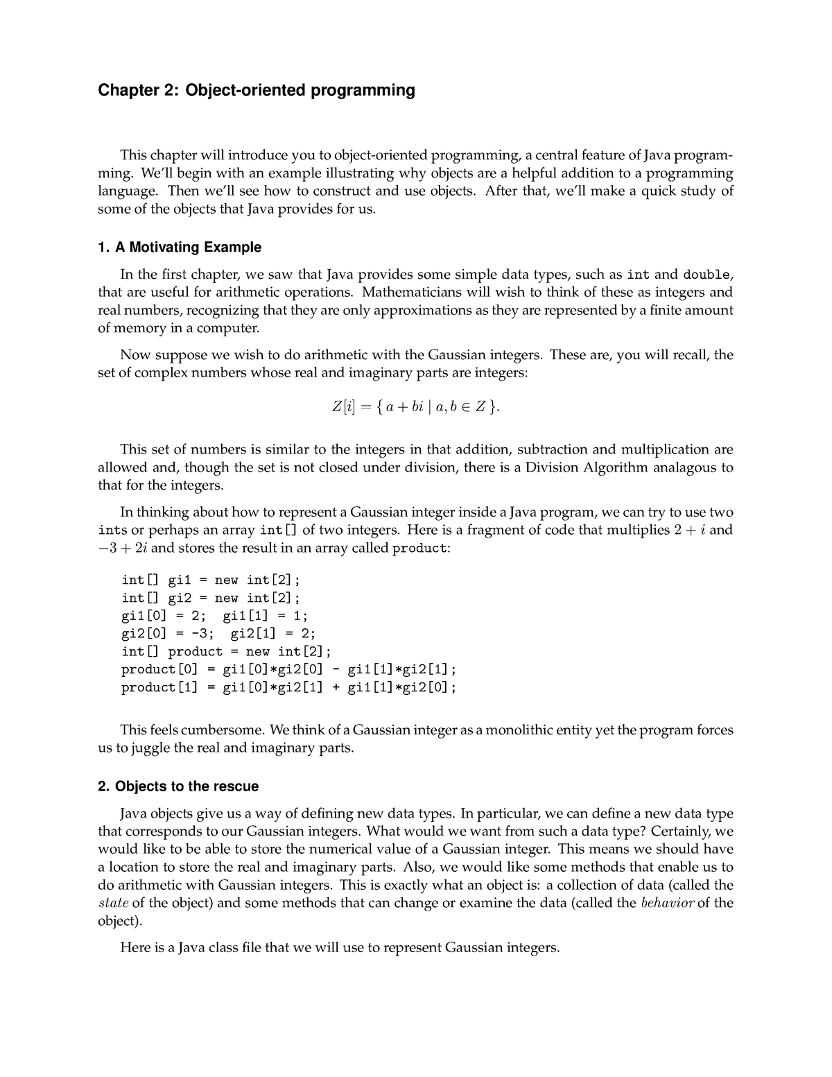 Java-chap2 - Lecture Note 2 - Chapter 2: Programming This Chapter Will ...