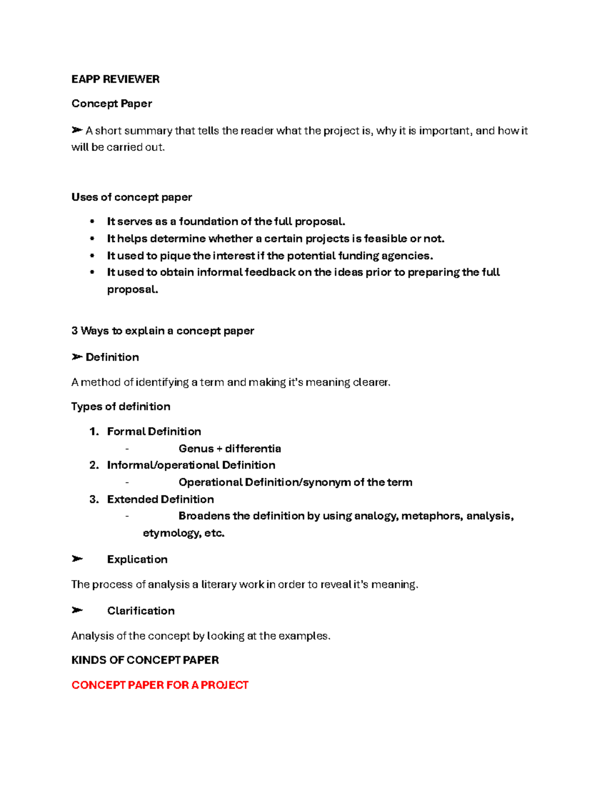Eapp - Hood - EAPP REVIEWER Concept Paper A short summary that tells ...