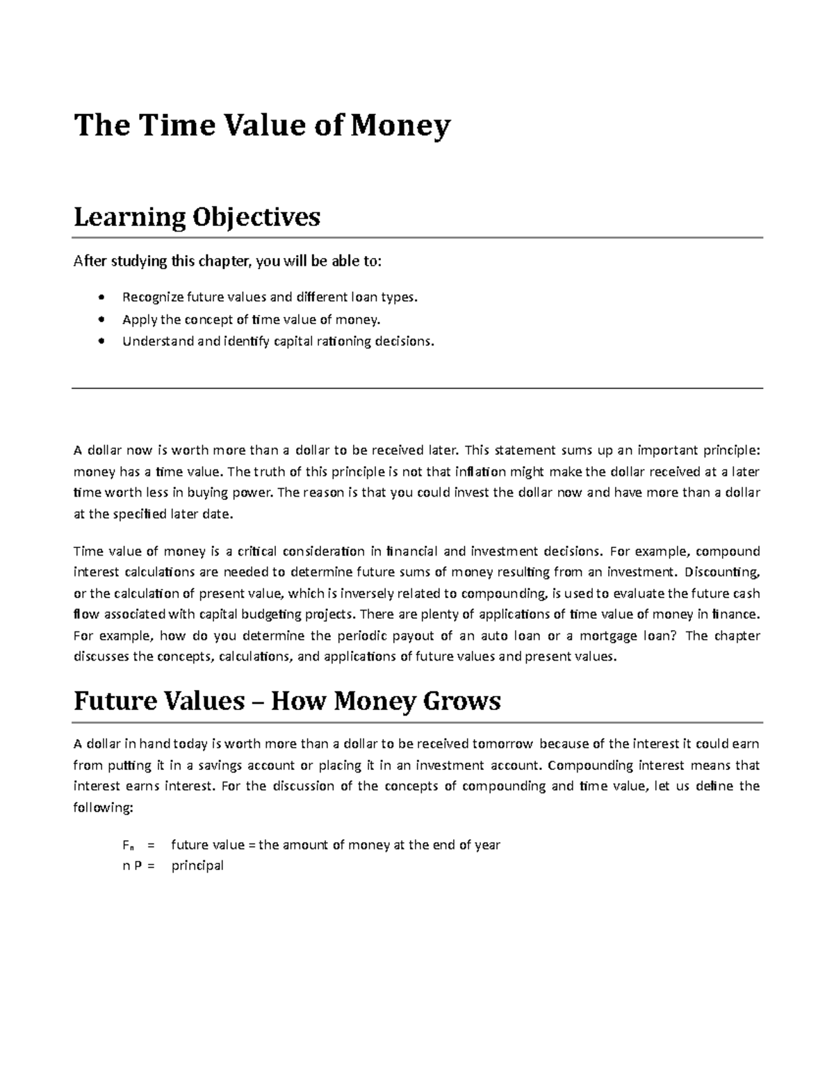 the-time-value-of-money-the-time-value-of-money-learning-objectives