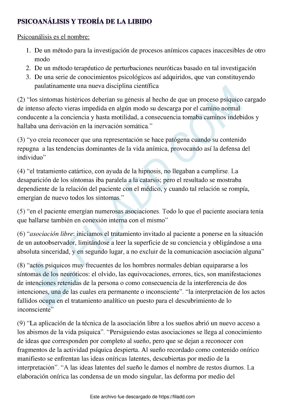 Psicoanalisis Y Teoria De La Libido Resumen - Psicoanálisis Es El ...