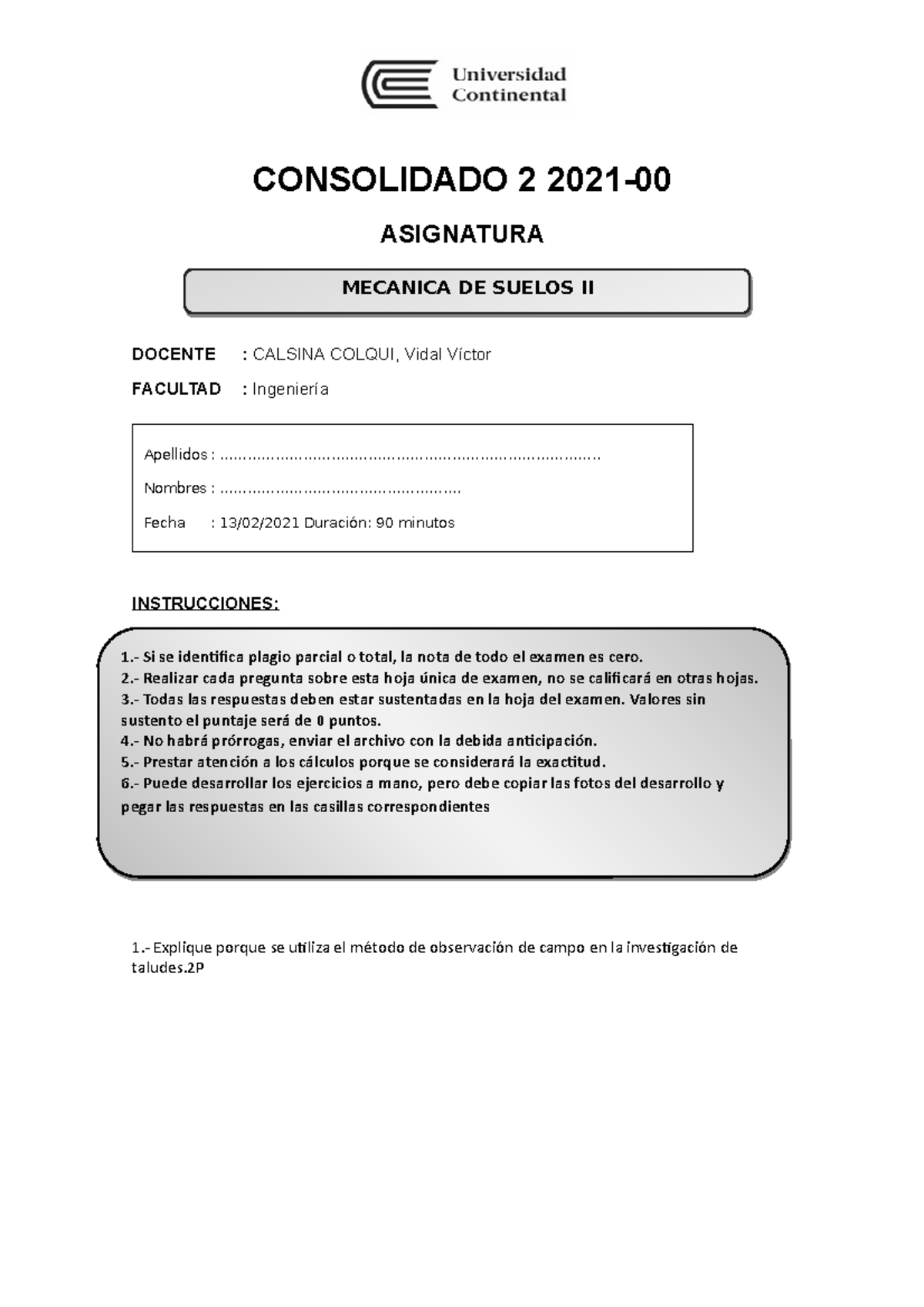 Consolidado 2 2021 00 CONSOLIDADO 2 2021 ASIGNATURA DOCENTE