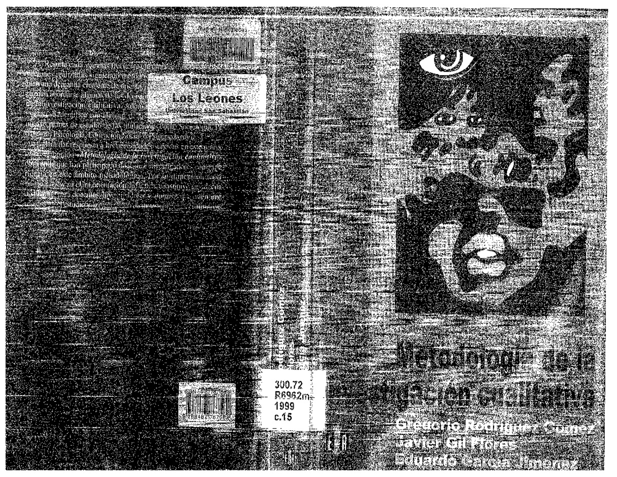 Metodologia Dela Investigacion Cualitativa Rodriguez Gil Y Garcia