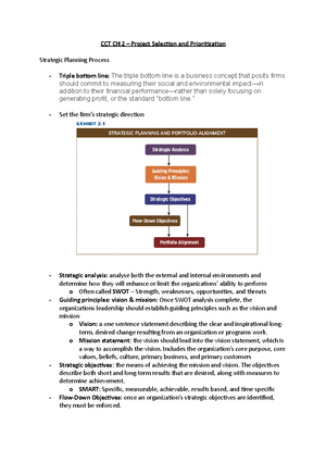 CCT CH 3 - Summaries of the very long course chapters, - CCT CH 3 ...