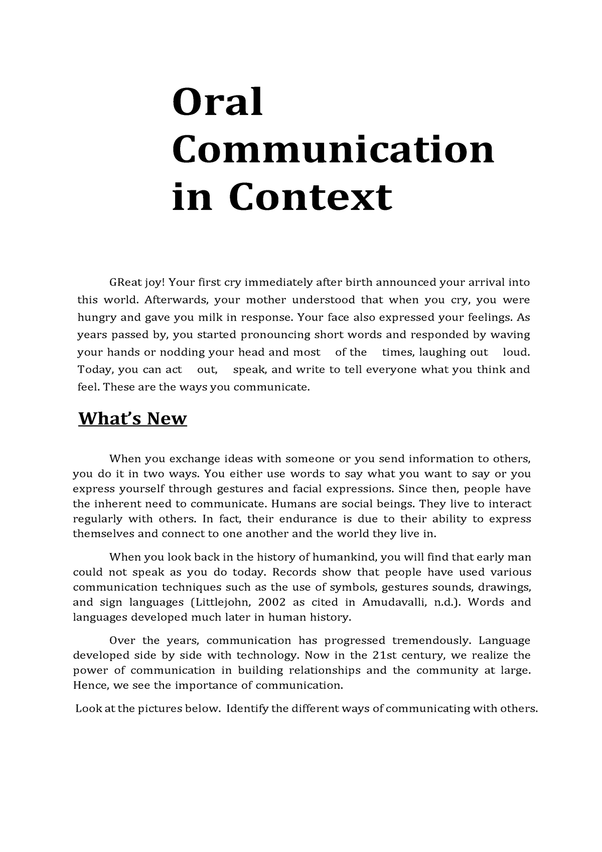 oral communication thesis pdf