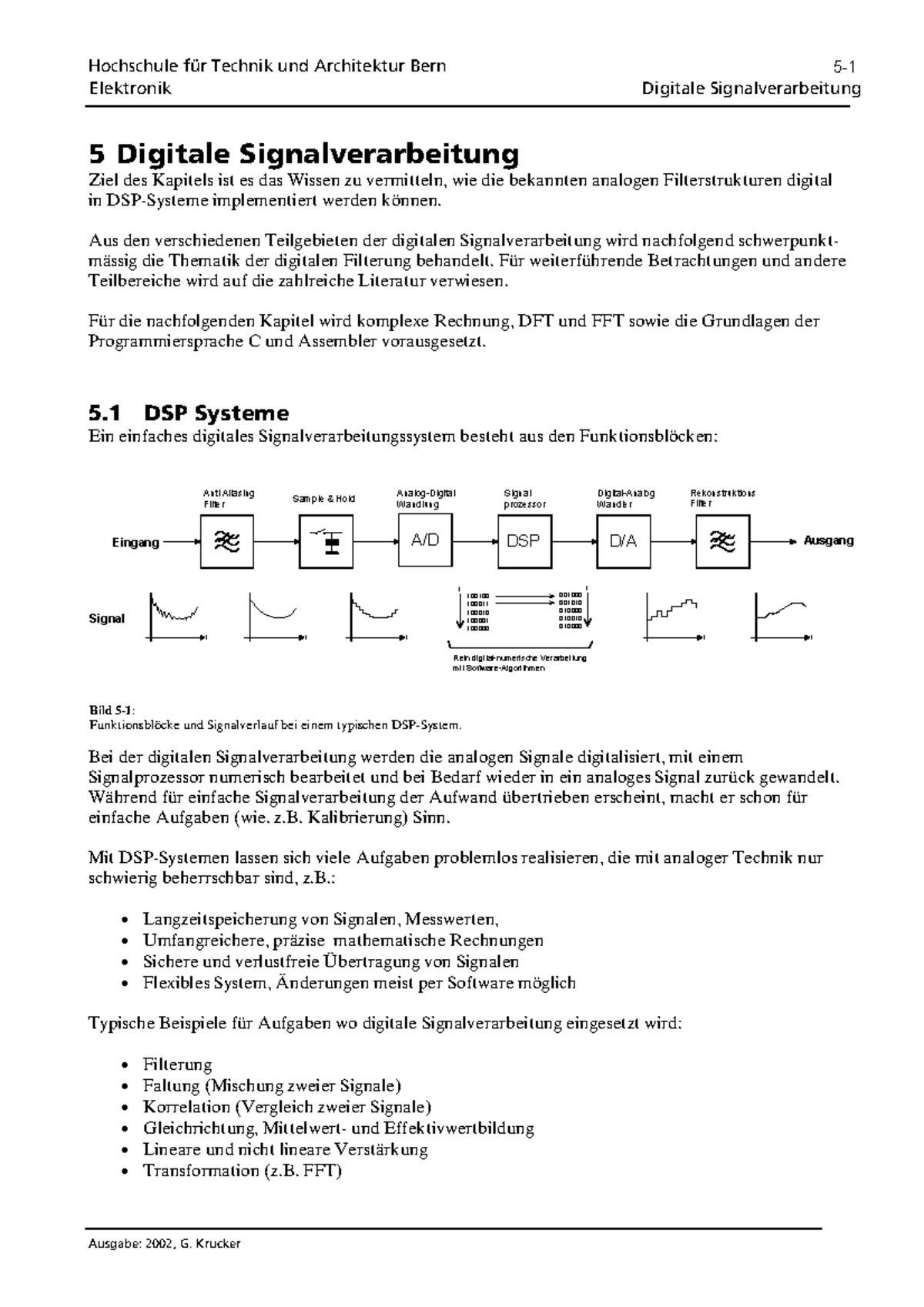 EL-Kap5 Dig Fil - Filter kategories und Signalverarbeitung - Digitale ...