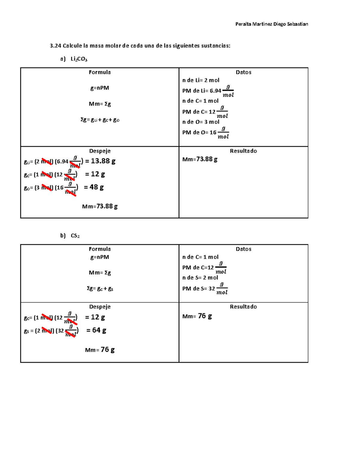 Ejercicios Quimica Aaaaaaaaaaaaaaaaaaaaaaaa 3 Calcule La Masa Molar