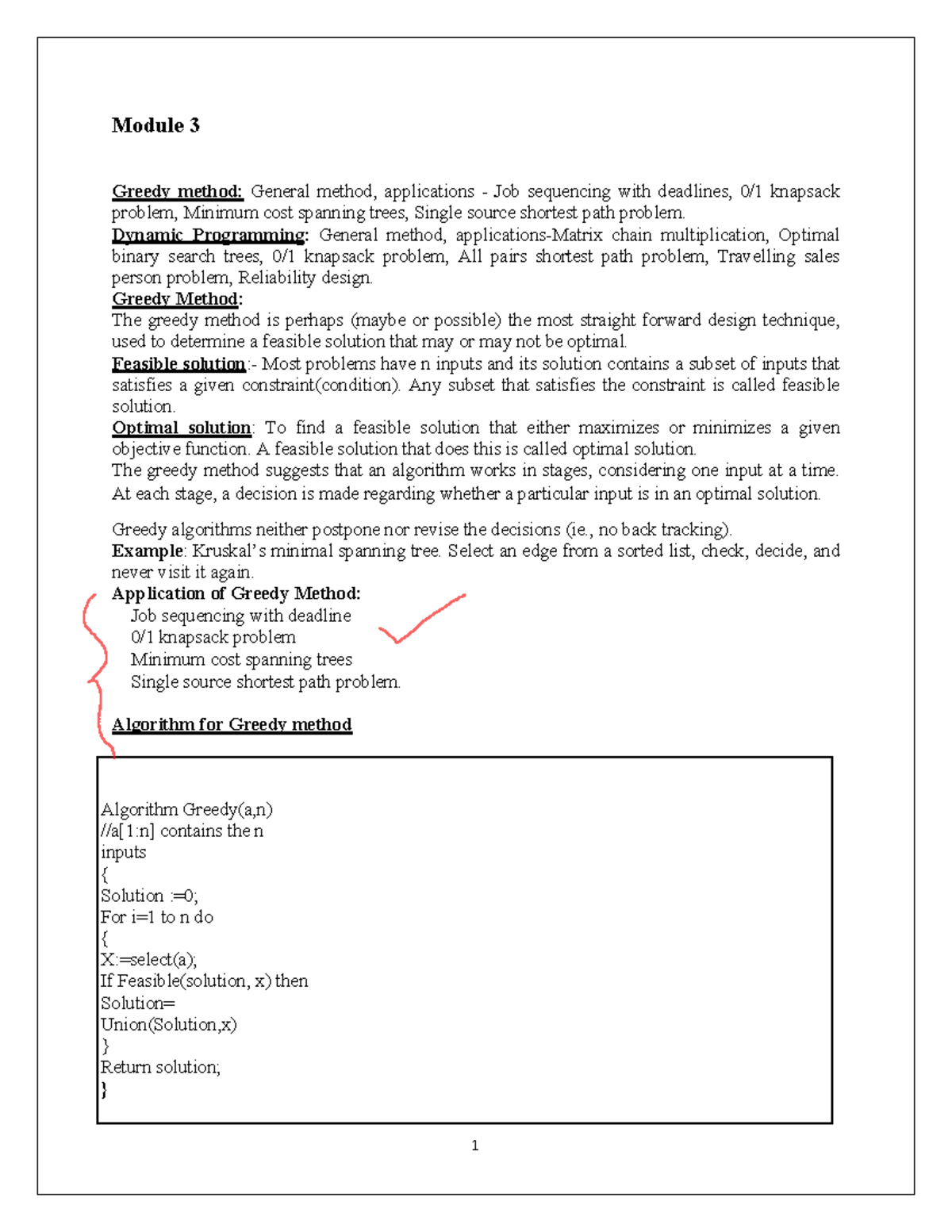 Knapsack Problem Using Greedy Method Pseudocode - Design Talk