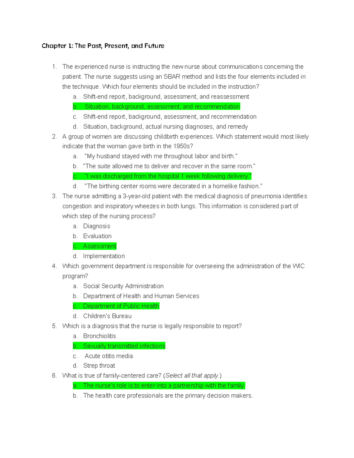 OB Practice questions Chapter 1 The Past, Present, and Future The