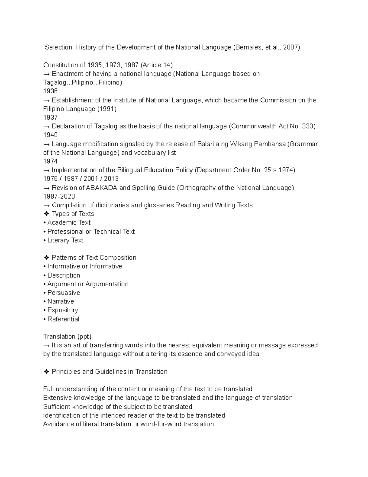 History of the Development of the National Language - , 2007 ...