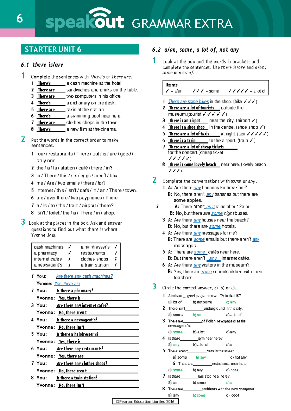 Speakout Grammar Extra Starter Unit 61 (1) - GRAMMAR EXTRA STARTER UNIT ...