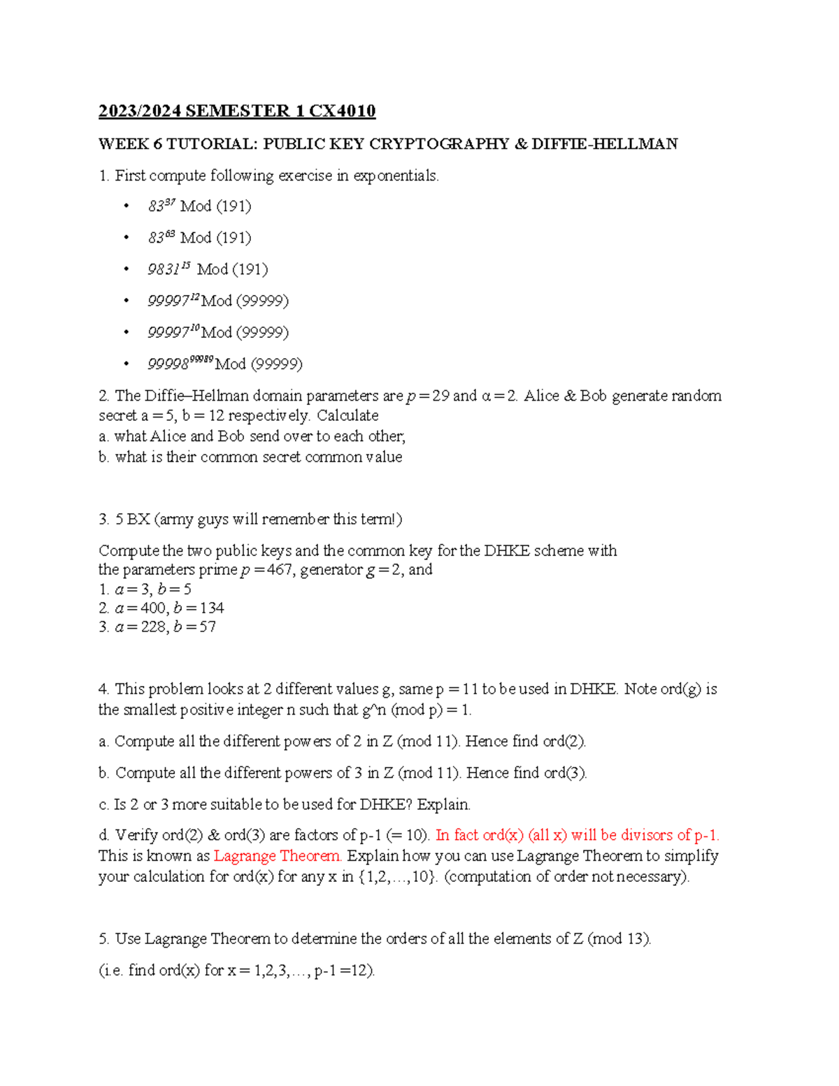 Week6-4010Tutorial - Comprehensive tutorials for one of the toughest ...