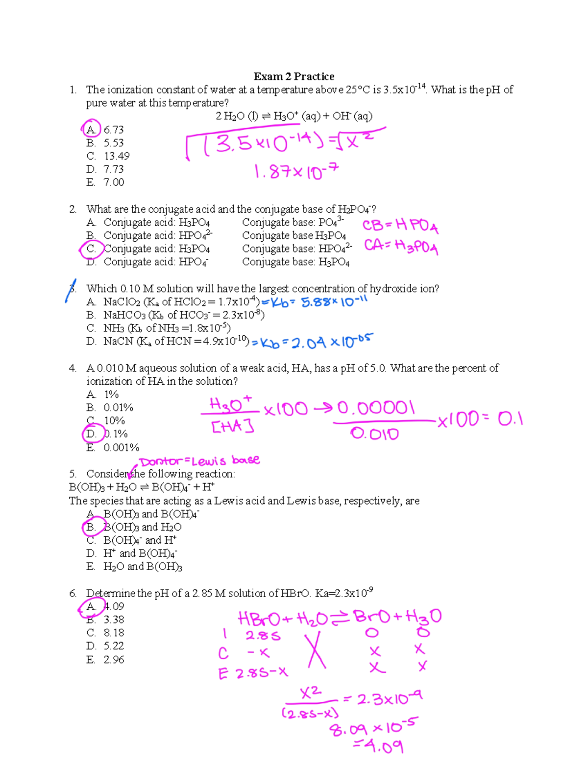 A And P 2 Lab Practical Exam 2 Exam+2+Practice - exam 2 practice test - Exam 2 Practice The ionization
