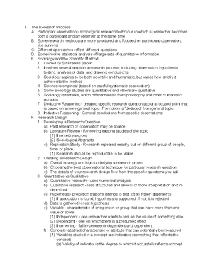 Chapter 4 Notes- Sociology - Intro To Soc Chapter 4 The Socialization ...