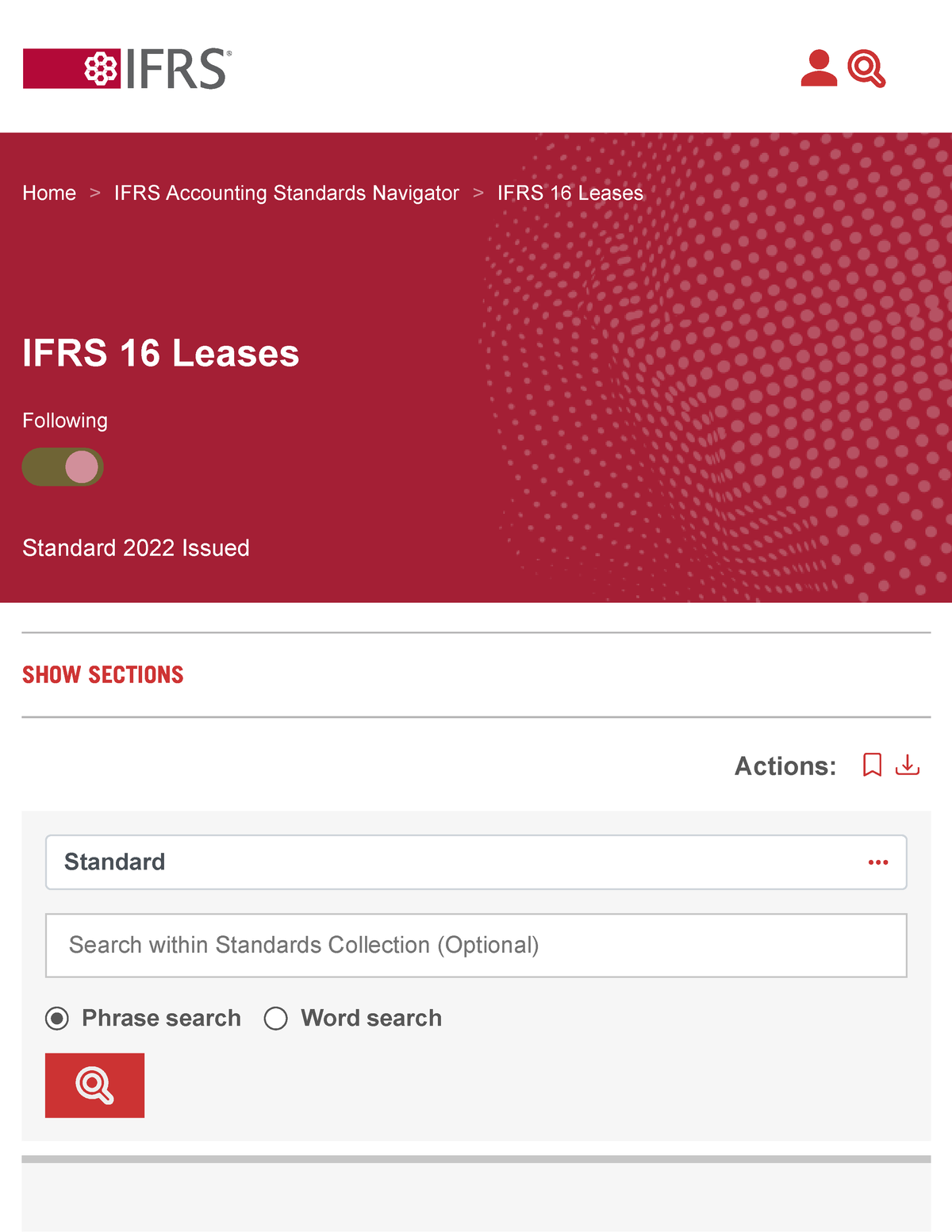 NIIF 16. Arrendamientos - SHOW SECTIONS Home IFRS Accounting Standards ...