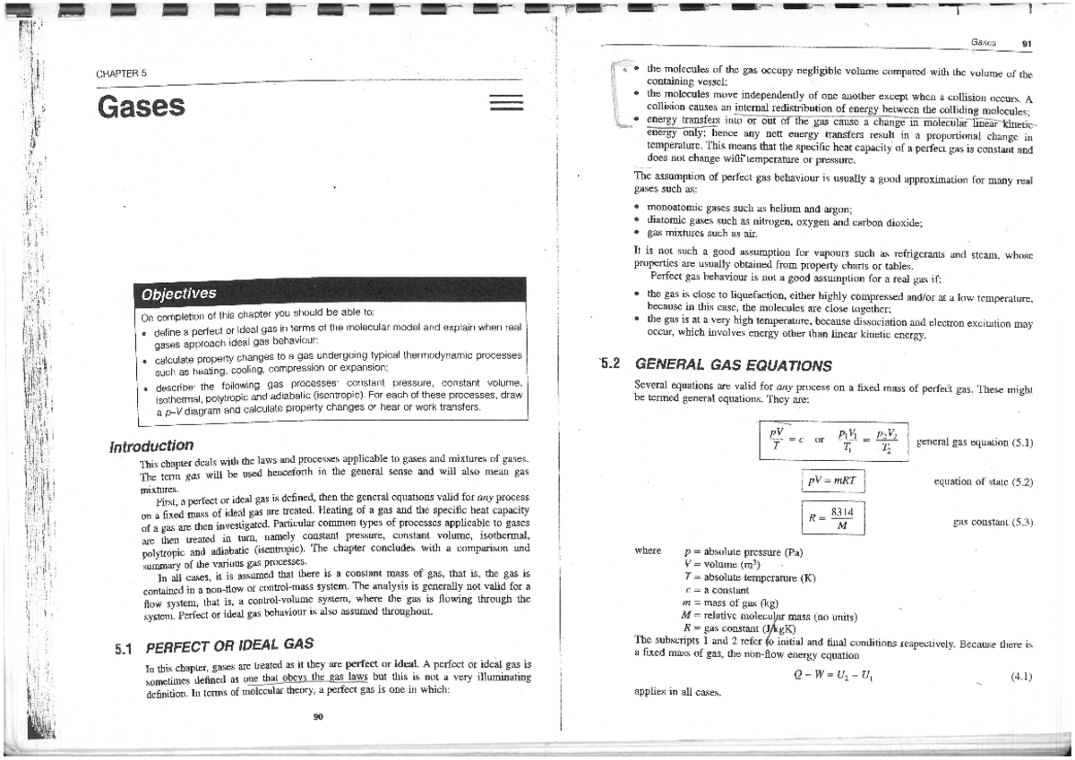 Gases and Heat Engines - Lecture notes 1 - THCE031 - Studocu