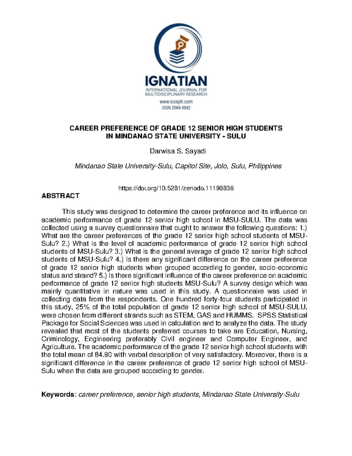 Career-preference-of-grade-12-senior-high-students-in-mindanao-state ...