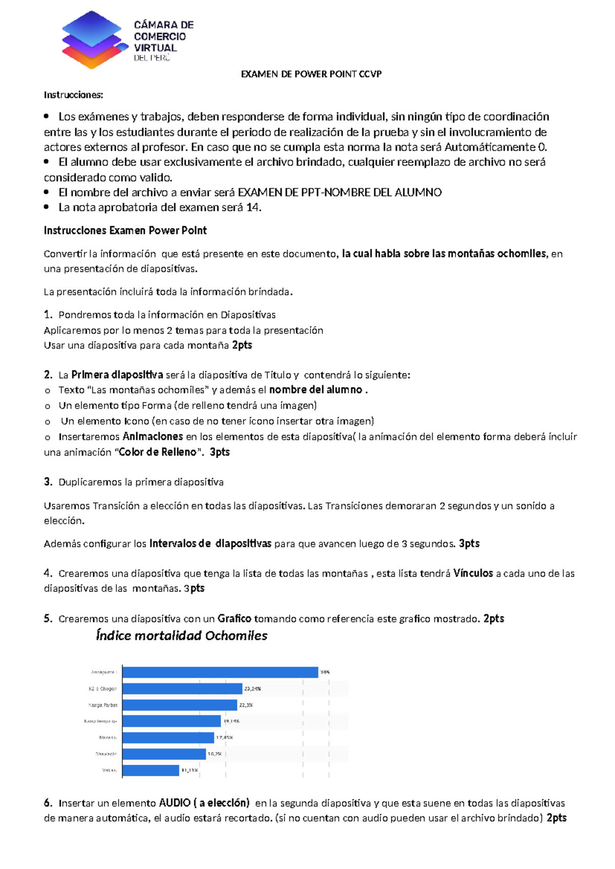 Examen Power Point CCVP G - EXAMEN DE POWER POINT CCVP Instrucciones ...