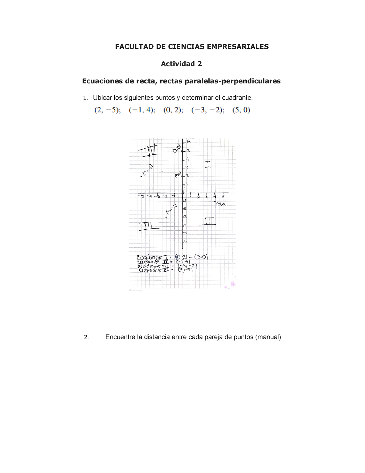 Actividad 2 Algebra Lineal Terminada - FACULTAD DE CIENCIAS ...