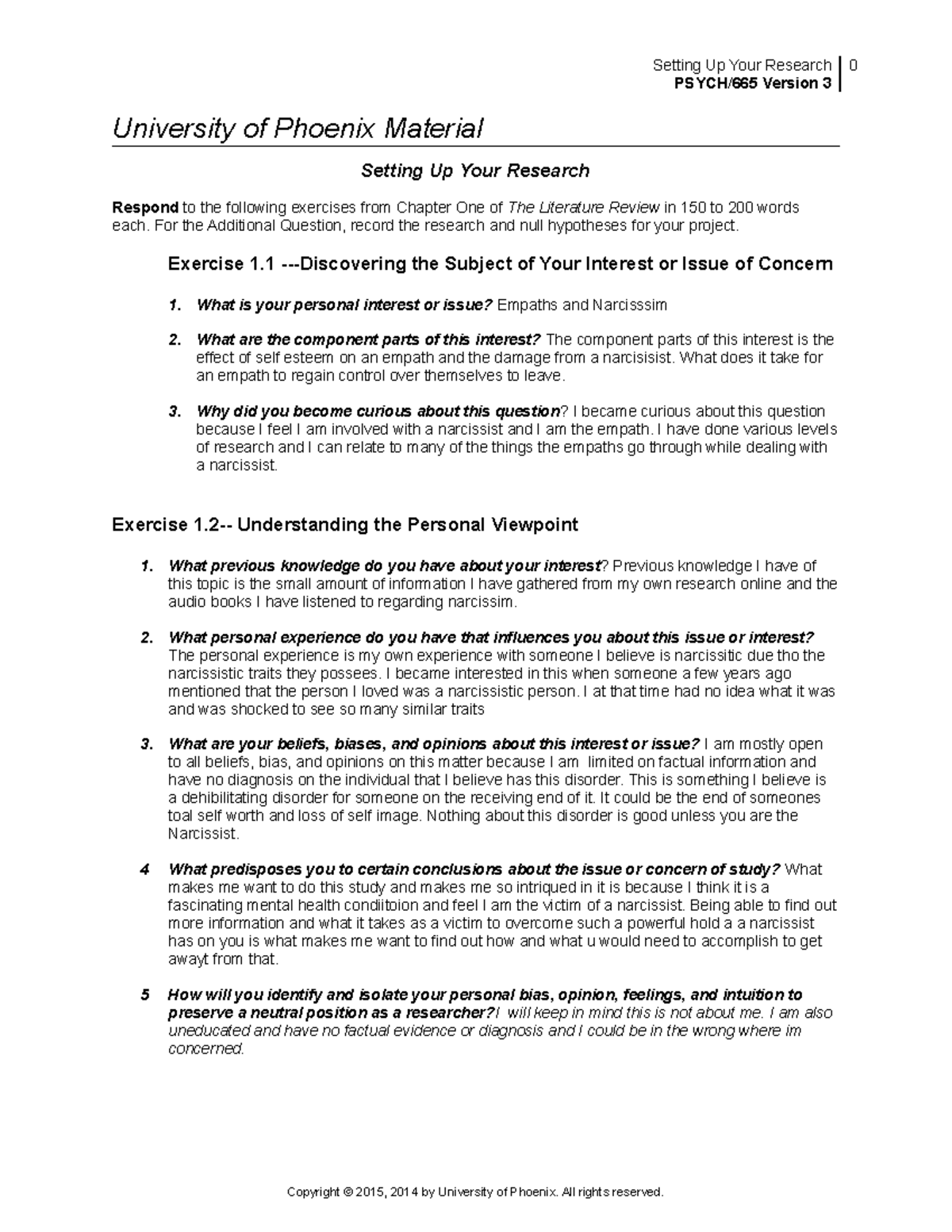 psych 665 week 5 research proposal