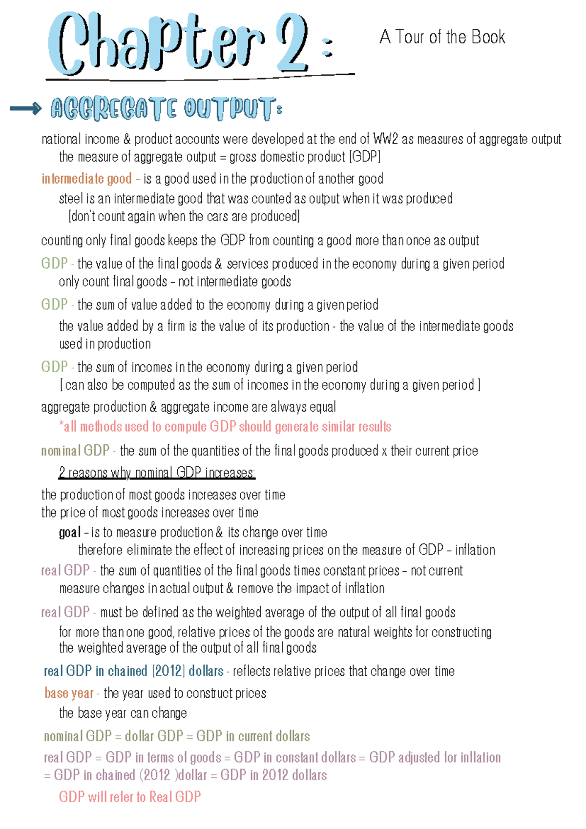 Chapter 2 2A - Chapter 2 :Chapter 2 : A Tour of the Book AGGREGATE ...