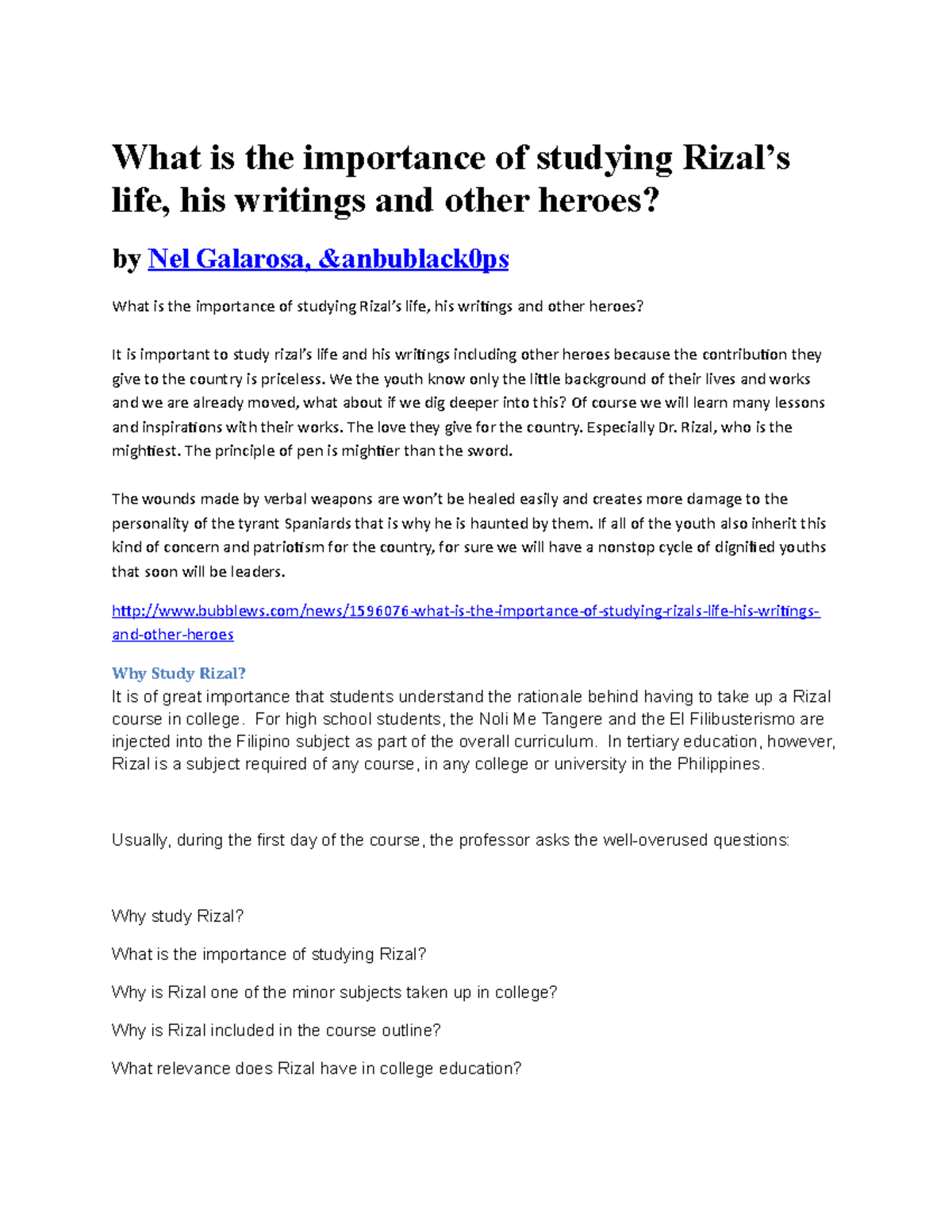 what-is-the-importance-of-studying-rizal-what-is-the-importance-of