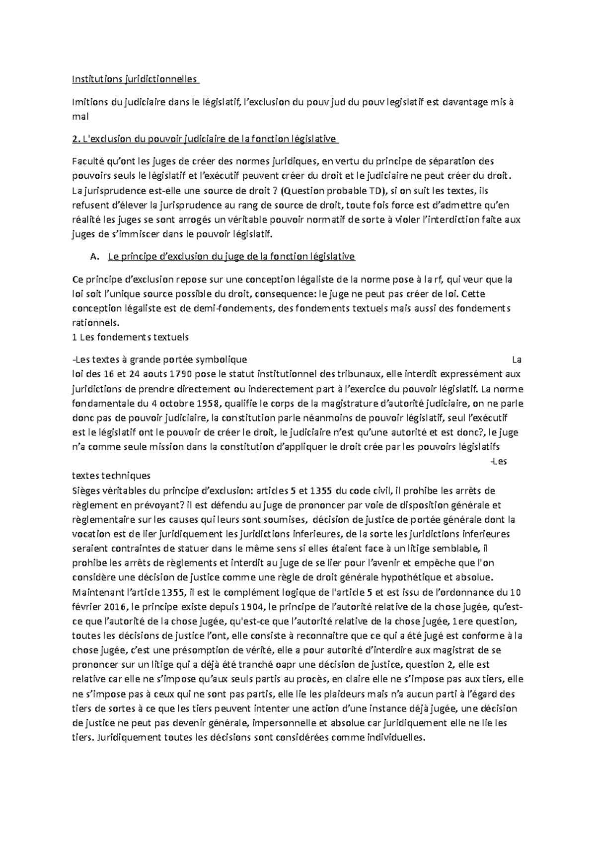 Cours Magistraux Instits Juridictionnelles - Institutions ...