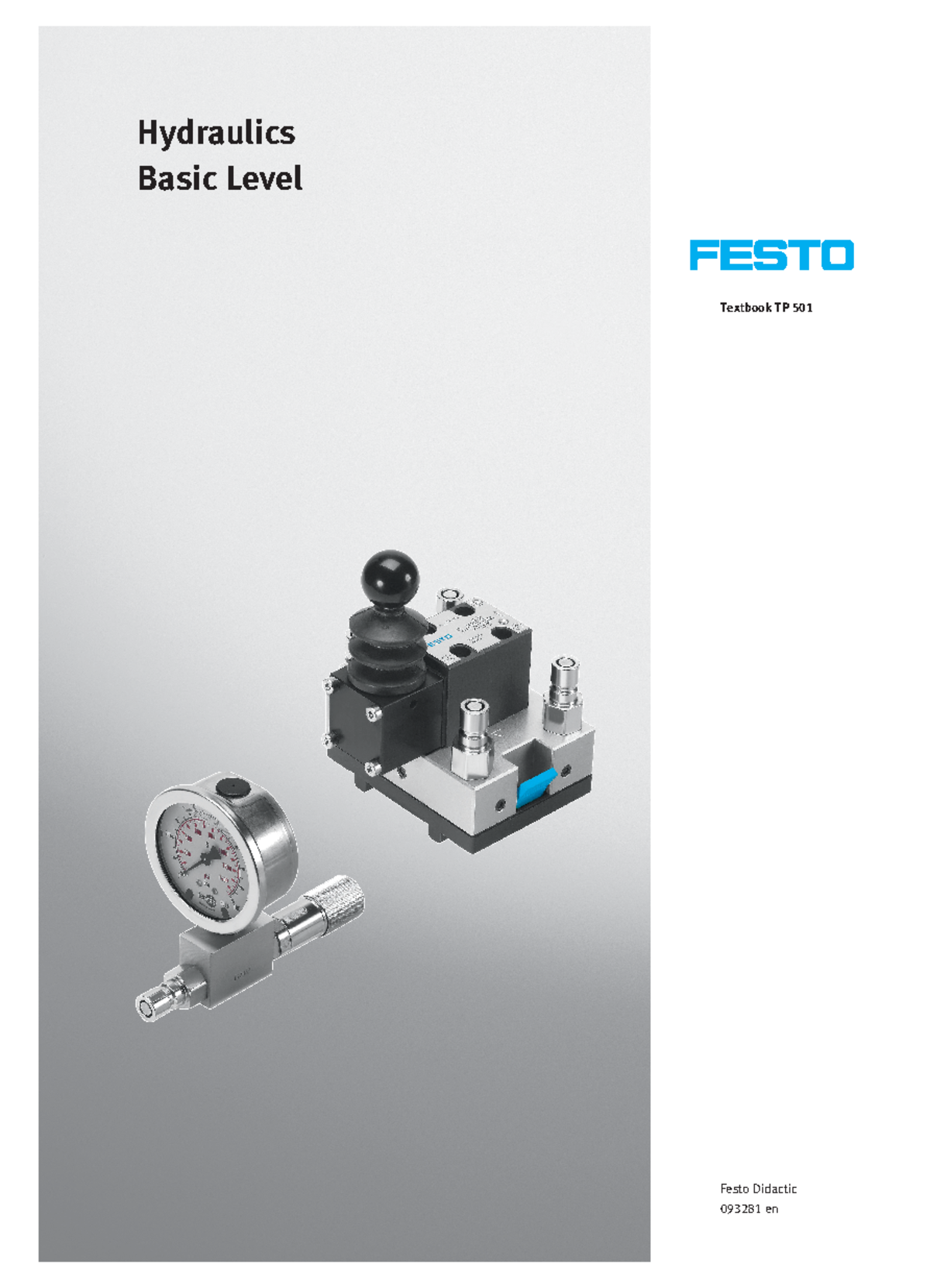 Basic Hydraulics - nothing - Textbook TP 501 Festo Didactic 093281 en ...