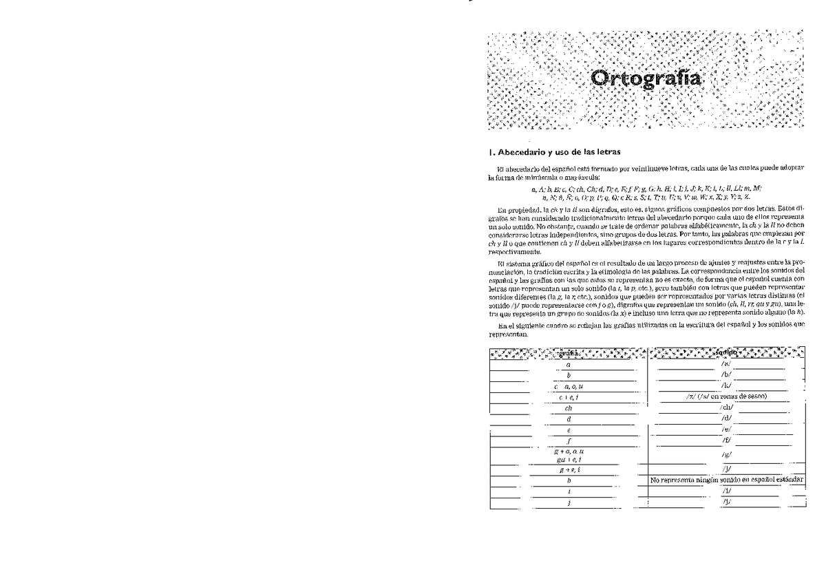 Reglas de Ortografía lengua española Studocu