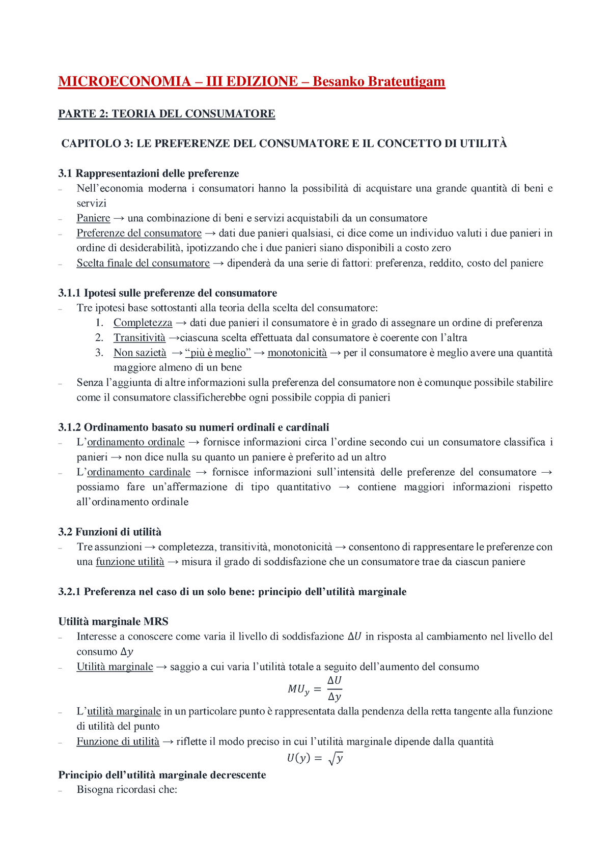 Microeconomia - Parte 2 - MICROECONOMIA – III EDIZIONE – Besanko ...