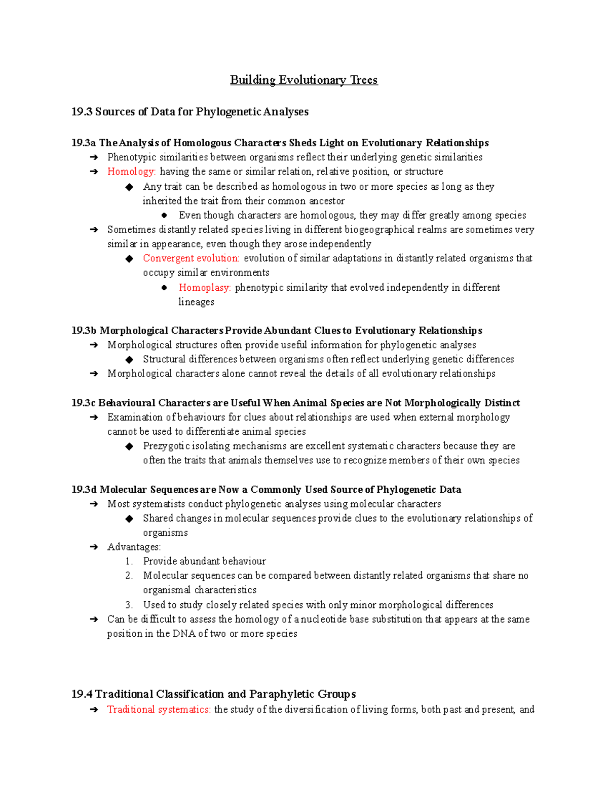 Topic #15 Building Evolutionary Trees - Building Evolutionary Trees 19 ...