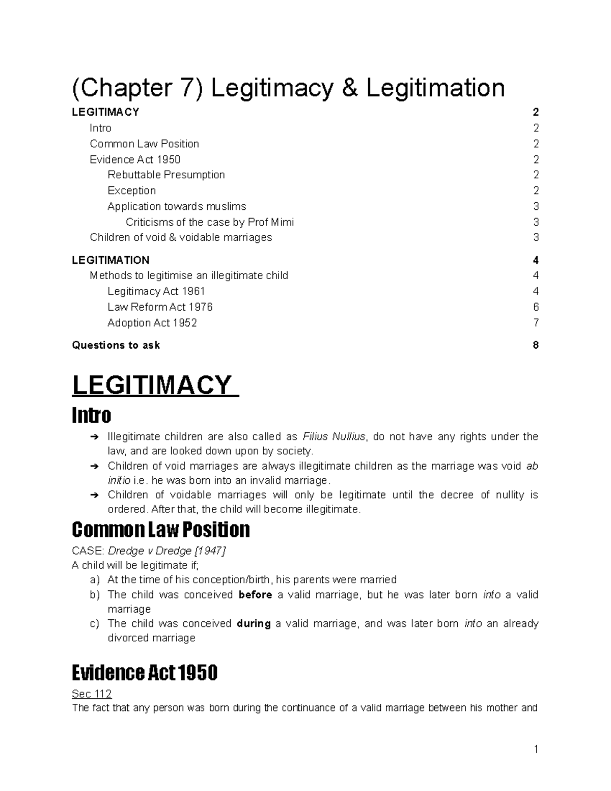 Chapter 7 - Legitimacy & Legitimation - (Chapter 7) Legitimacy ...