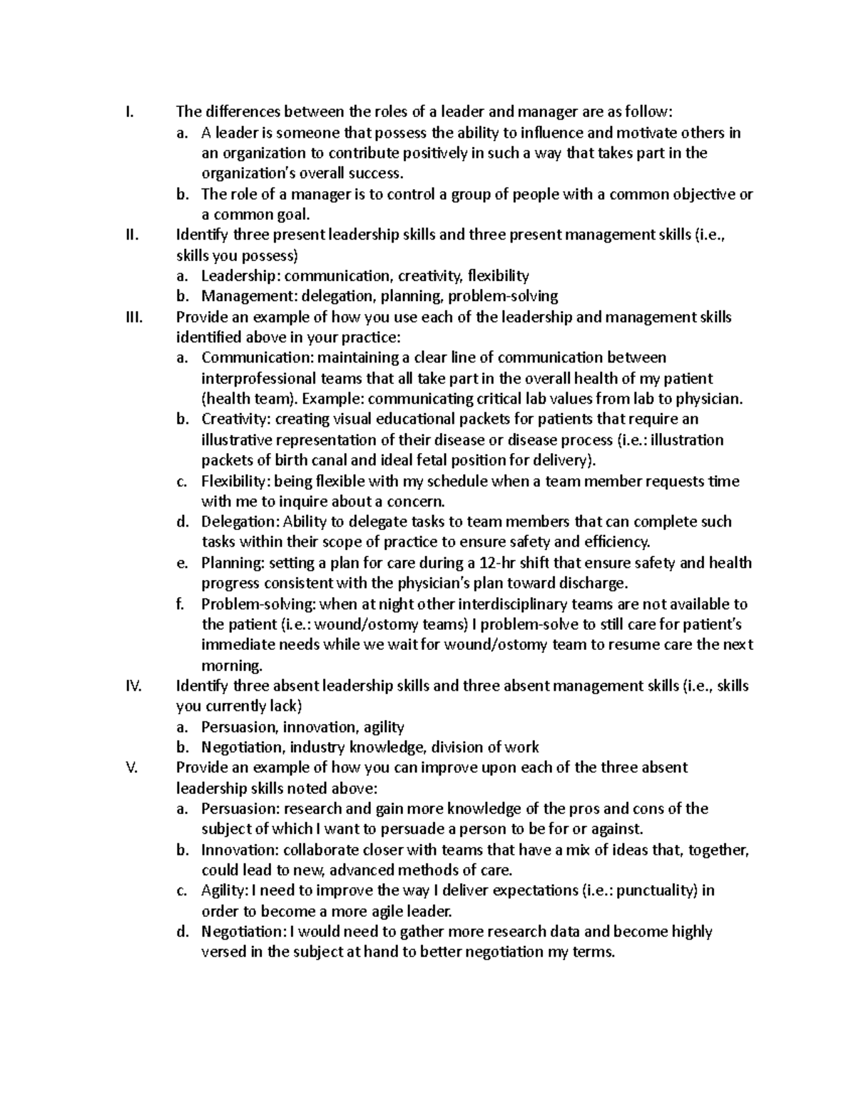 Task 2 Introduction Section of One Note - I. The differences between ...