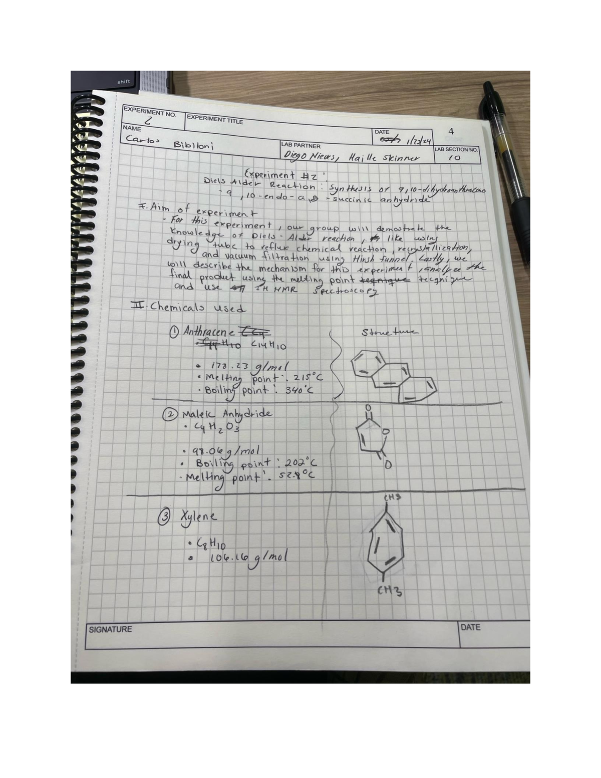 Prelab #2 Orgo II - Pre Lab - CHM2211L - Studocu