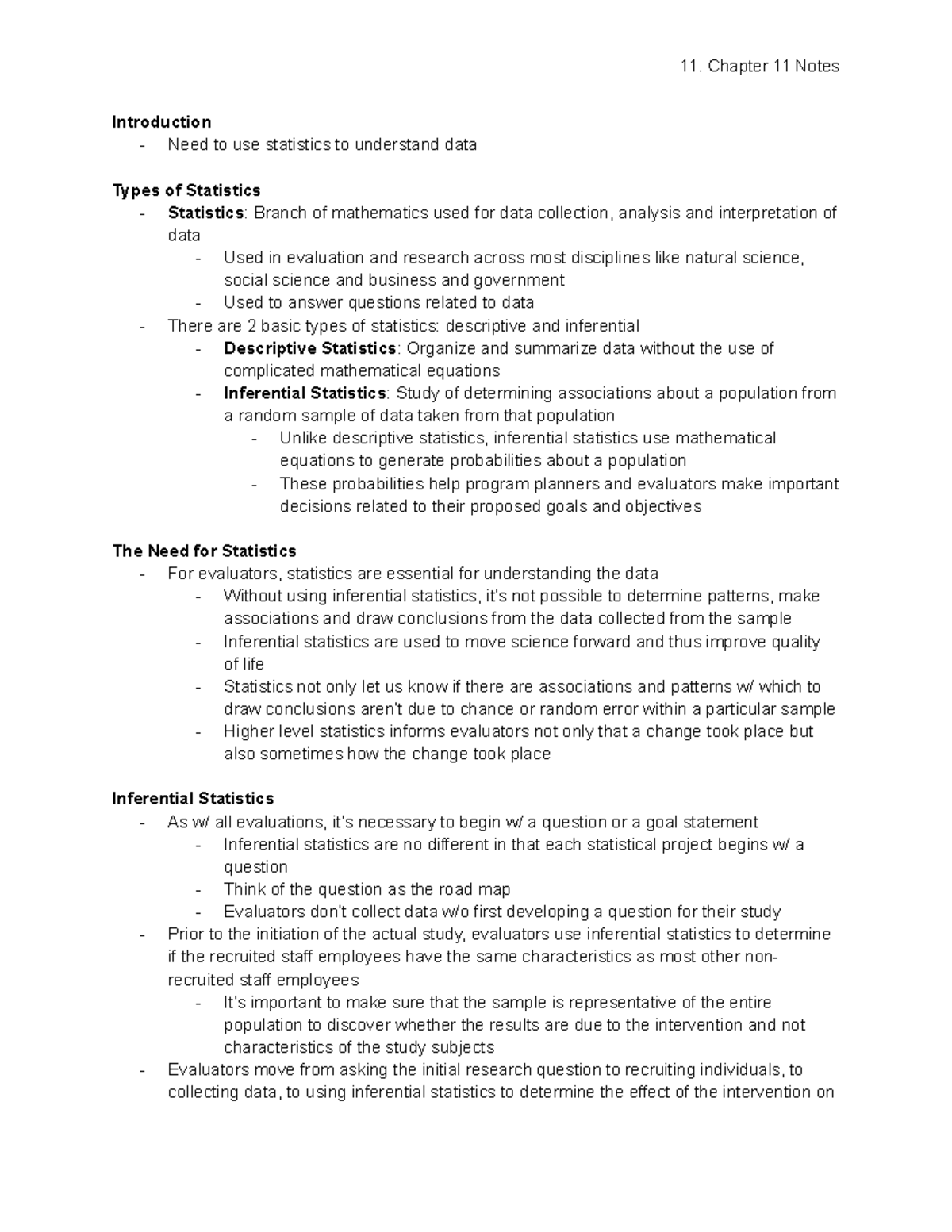 11-chapter-11-notes-introduction-need-to-use-statistics-to