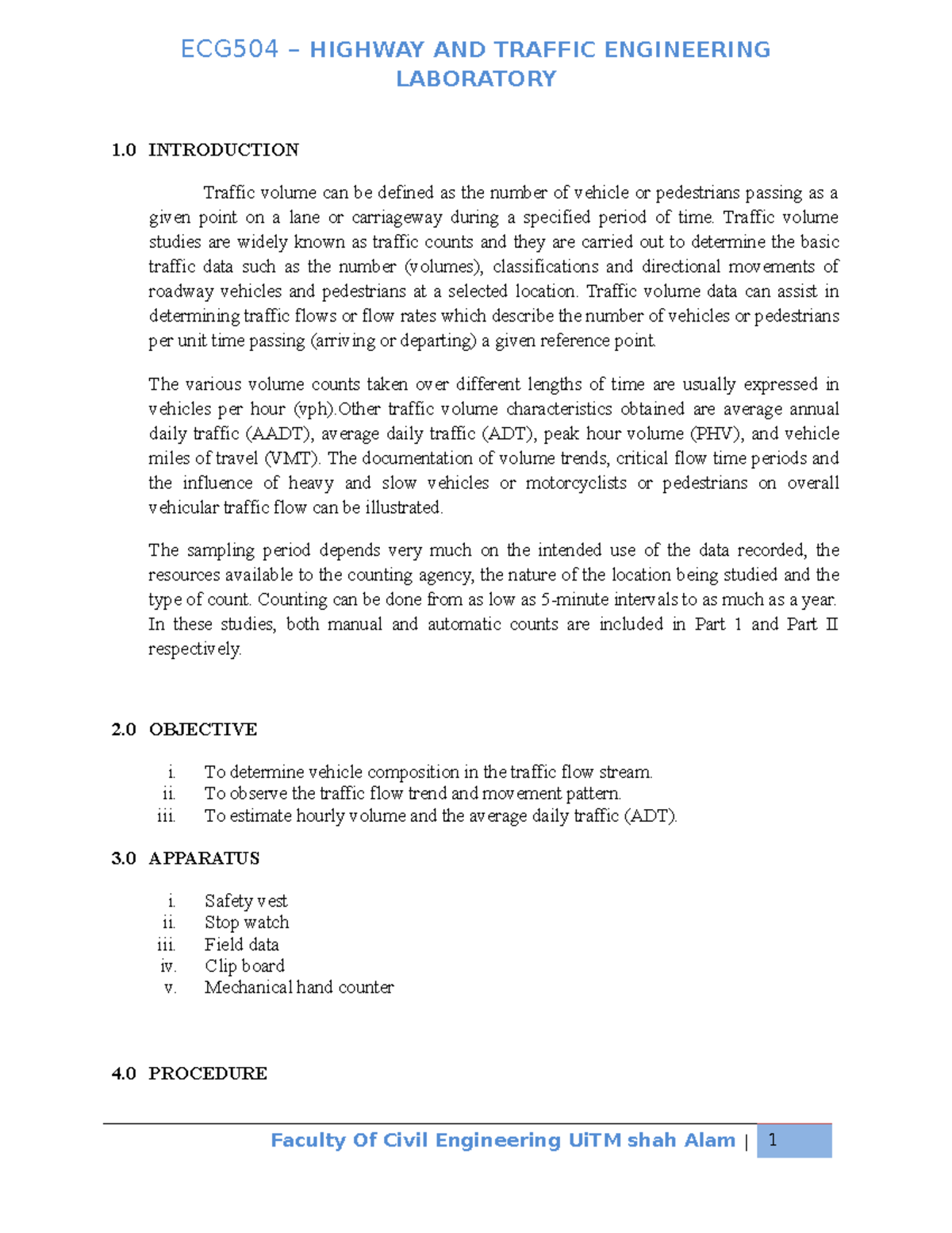 traffic-volume-lab-report-laboratory-1-introduction-traffic-volume