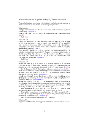 Exercises 6-solutions - MATH32012 Commutative Algebra 2023 Solutions to ...