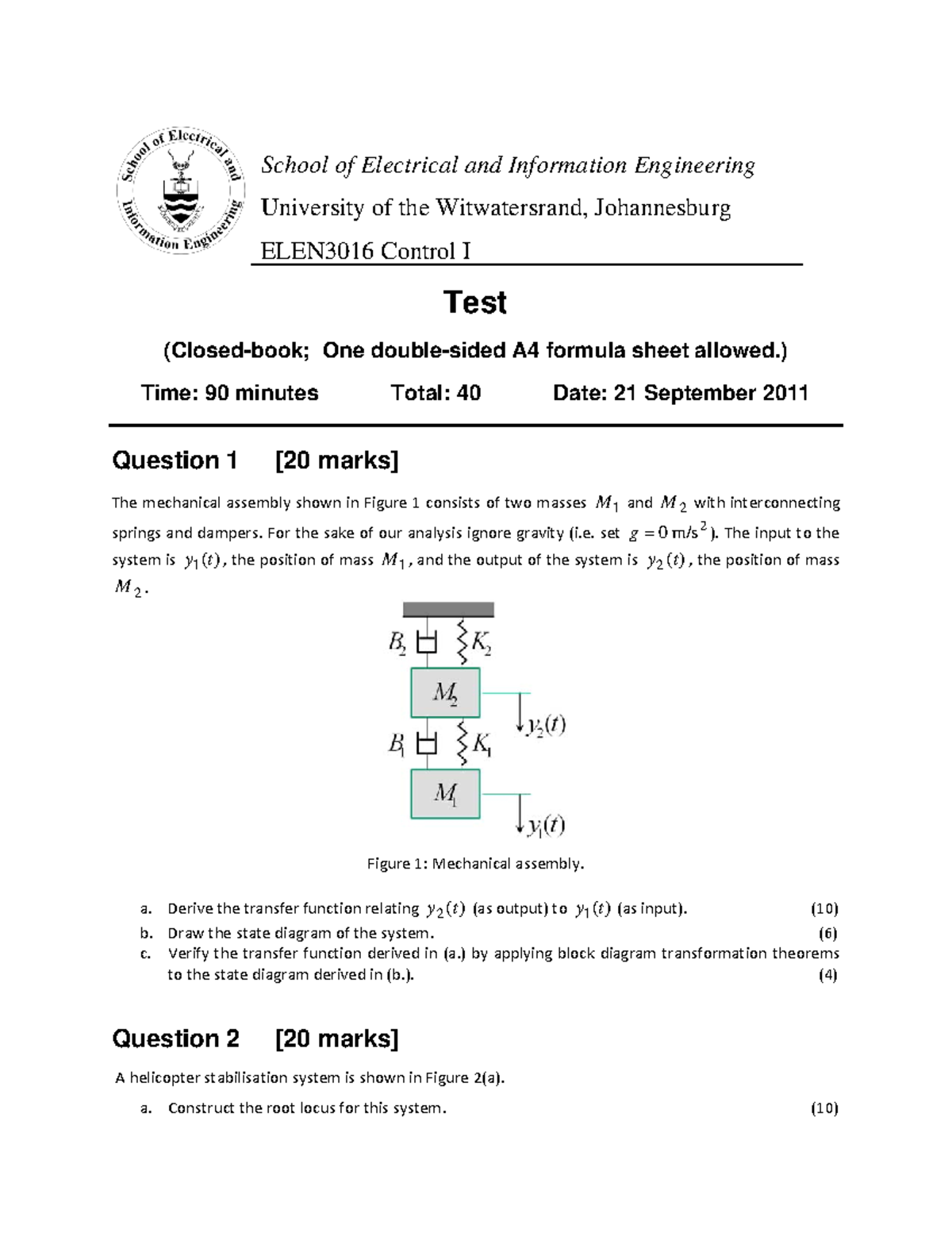 ELEN3016 Test 2011 - Use it to prepare for tests - School of Electrical ...