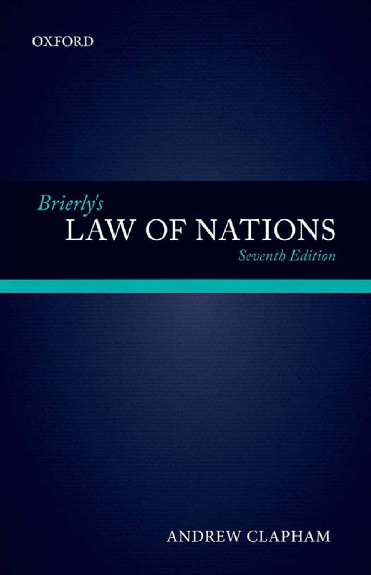 Oxford law. Law of Nations. Brierly's Law of Nations. Inso's Law.