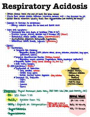 ABG note taking sheet and ABG quiz - Respiratory Metabolic Carbon ...
