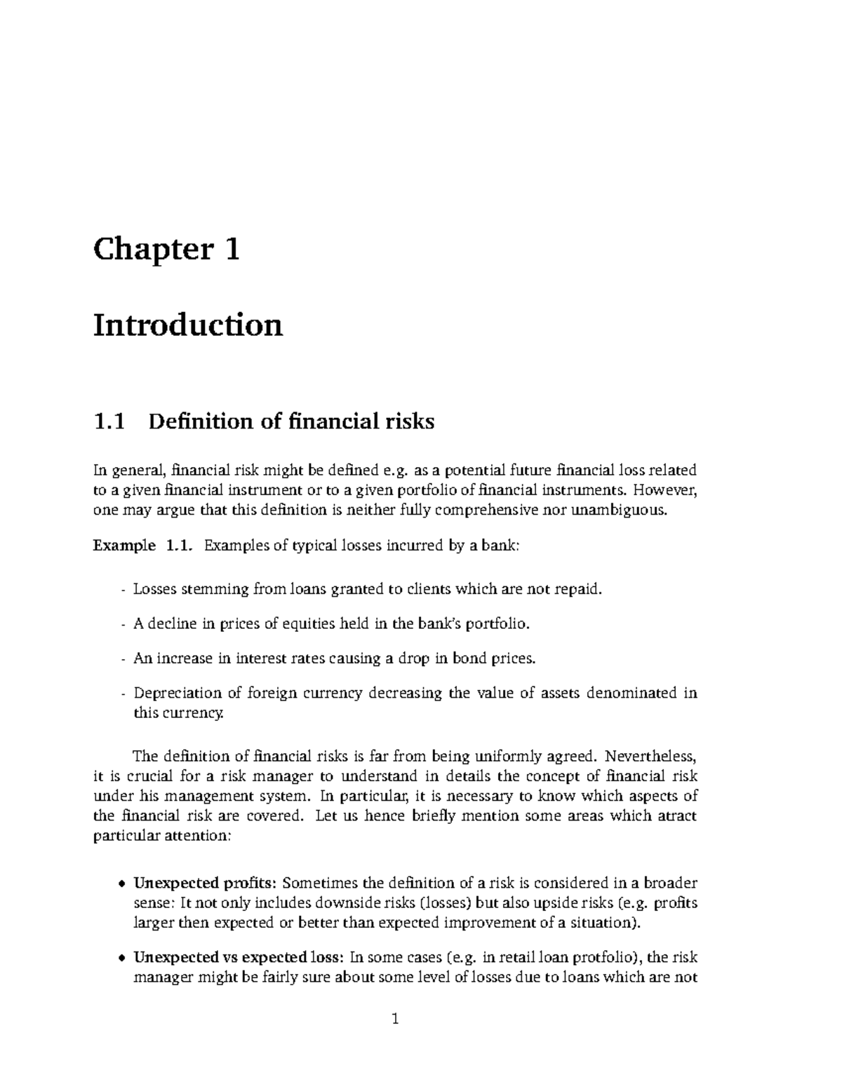 Chapter 1. Introduction - Financial Markets - МГУ - Studocu
