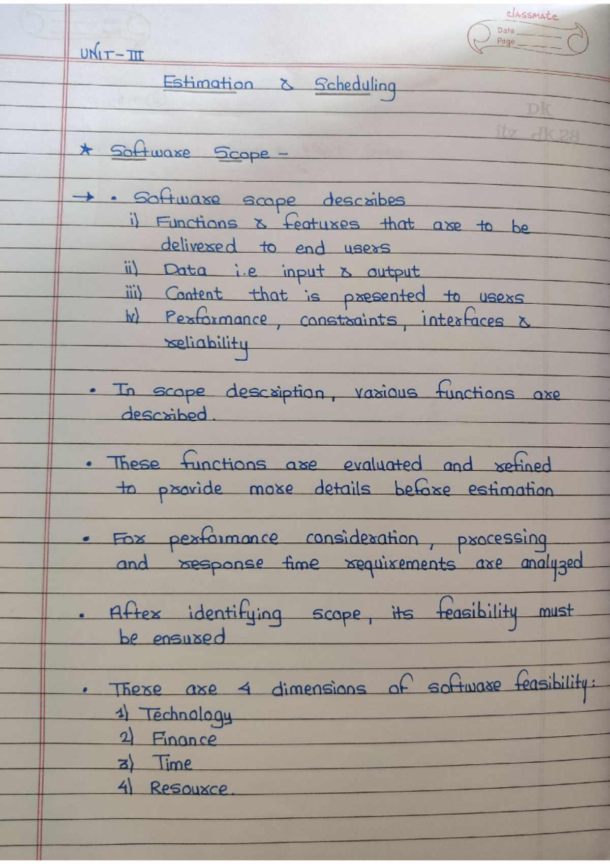 SE U3,4 Short NOTE - computer engineering - Studocu