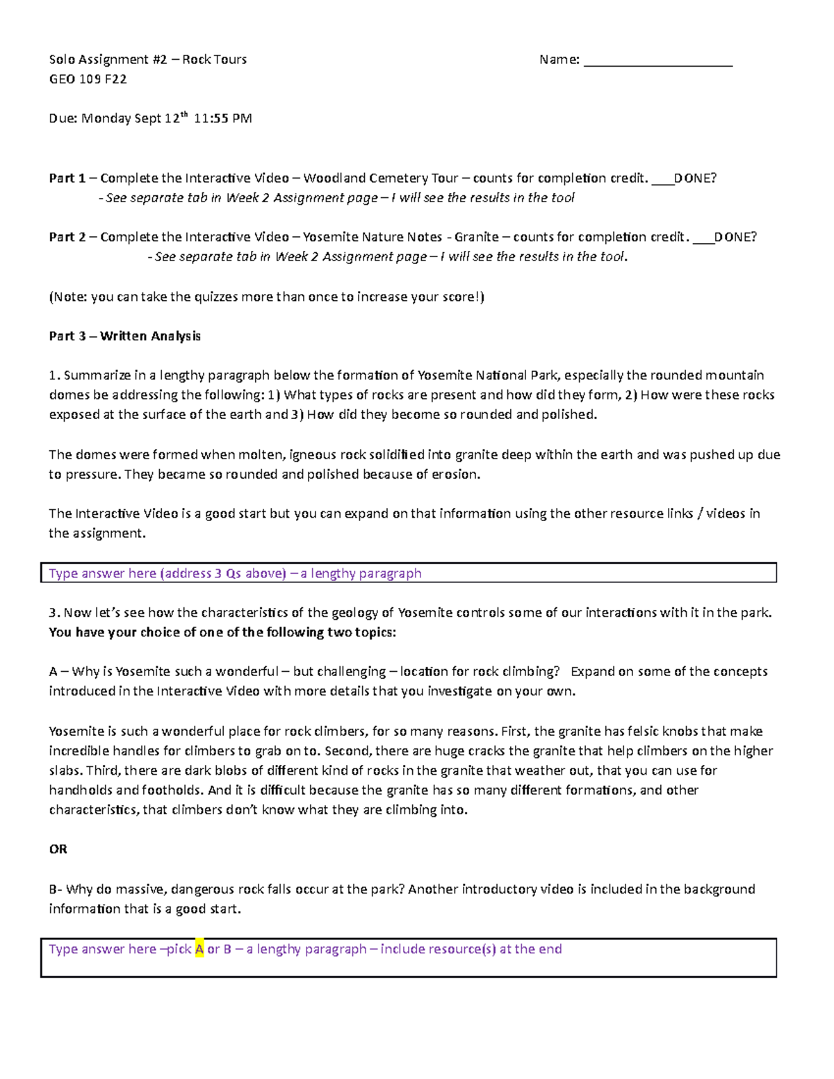 Solo+Assignment+2+GEO+109+F22 - Solo Assignment #2 – Rock Tours Name