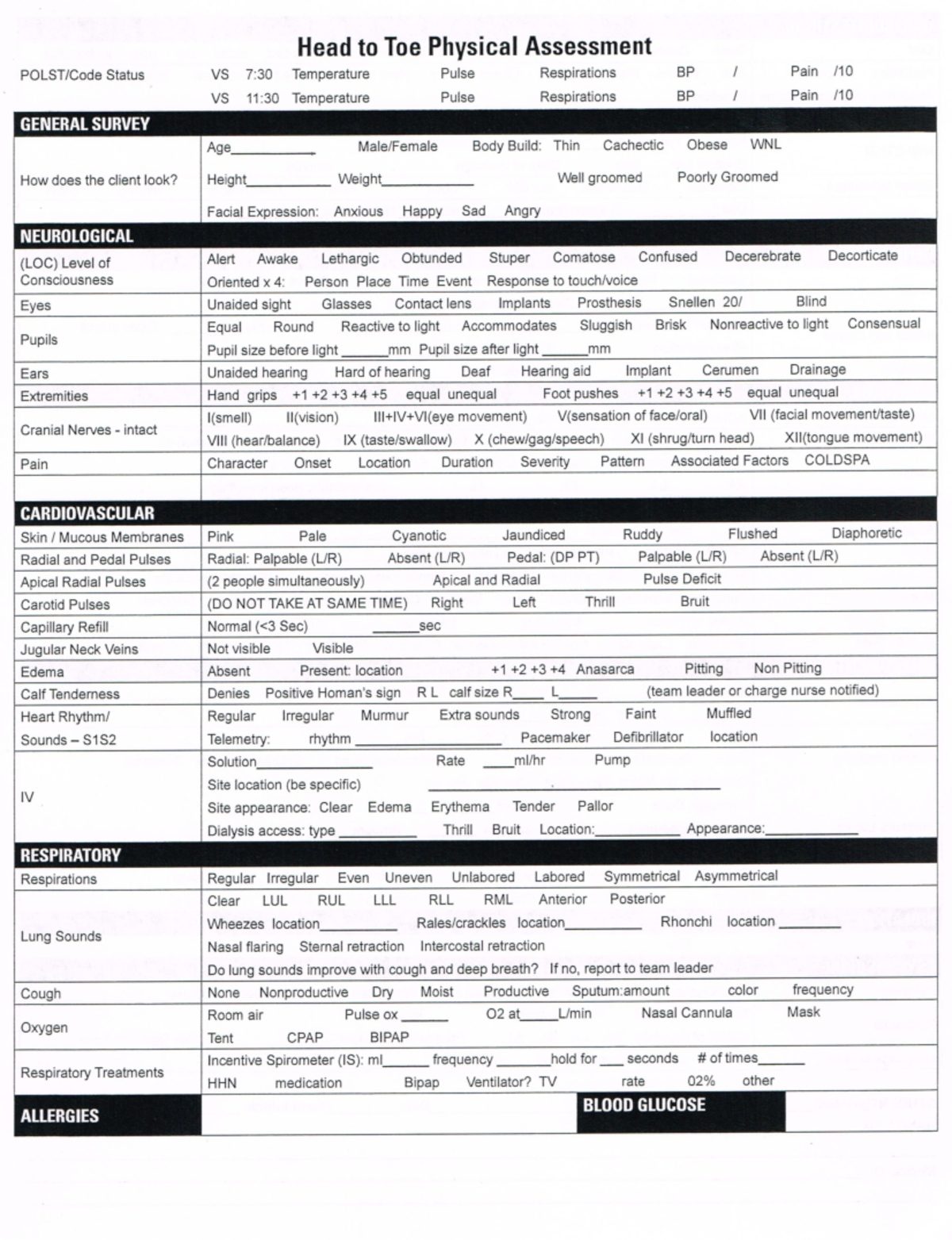 Physical Assessment Documentation 21082020 2 - RN 214A - Studocu