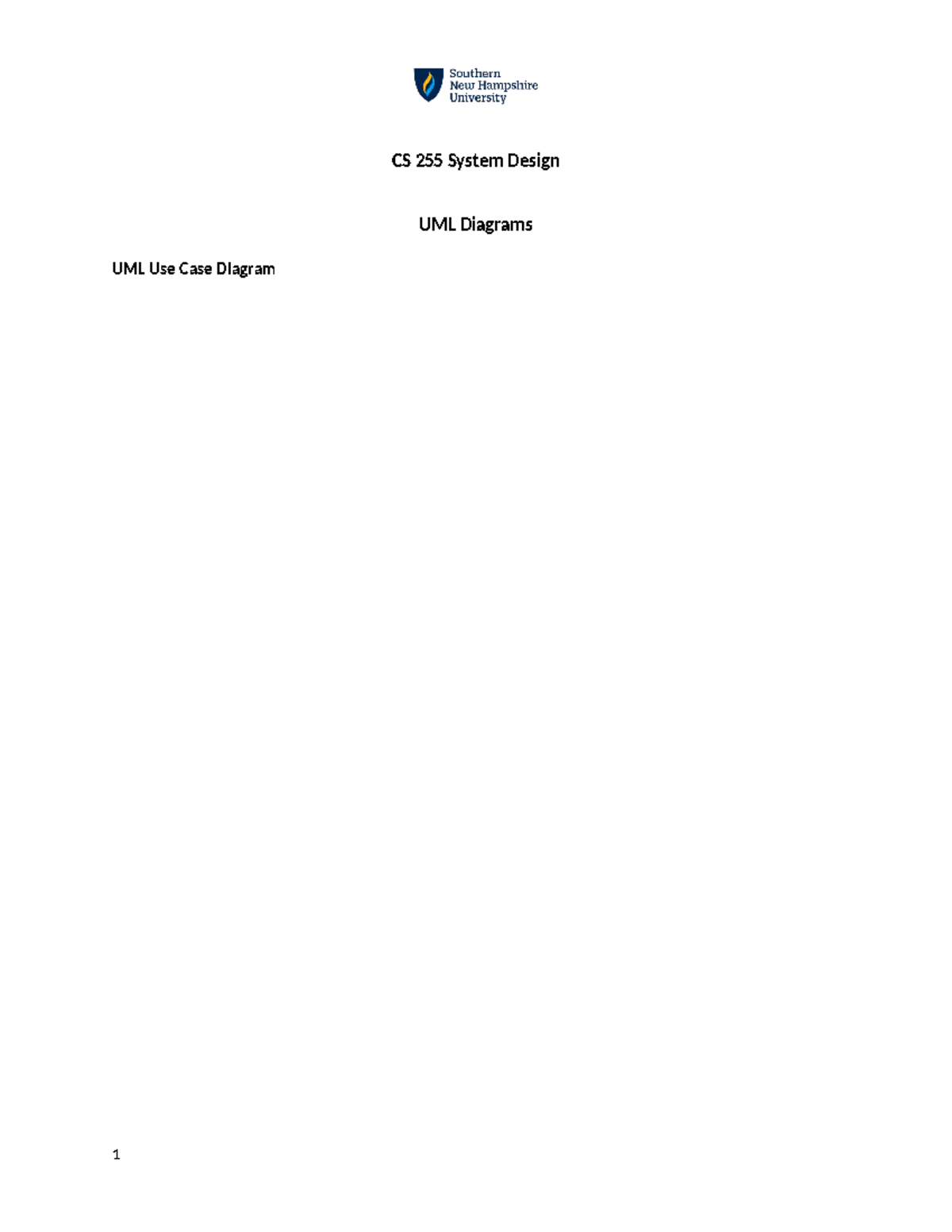 Project 2 - CS255 - CS 255 System Design UML Diagrams UML Use Case ...