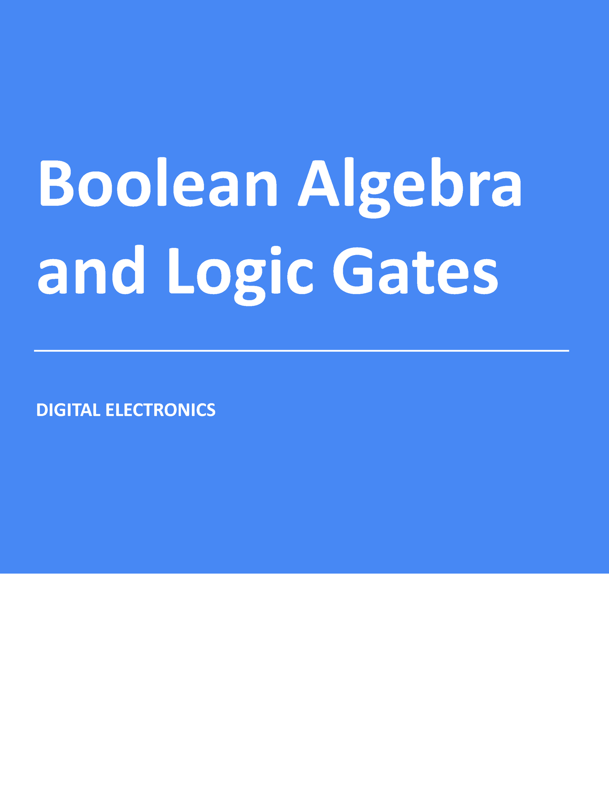 Boolean Algebra and Logic Gates Copyright © 20142021 Testbook Edu